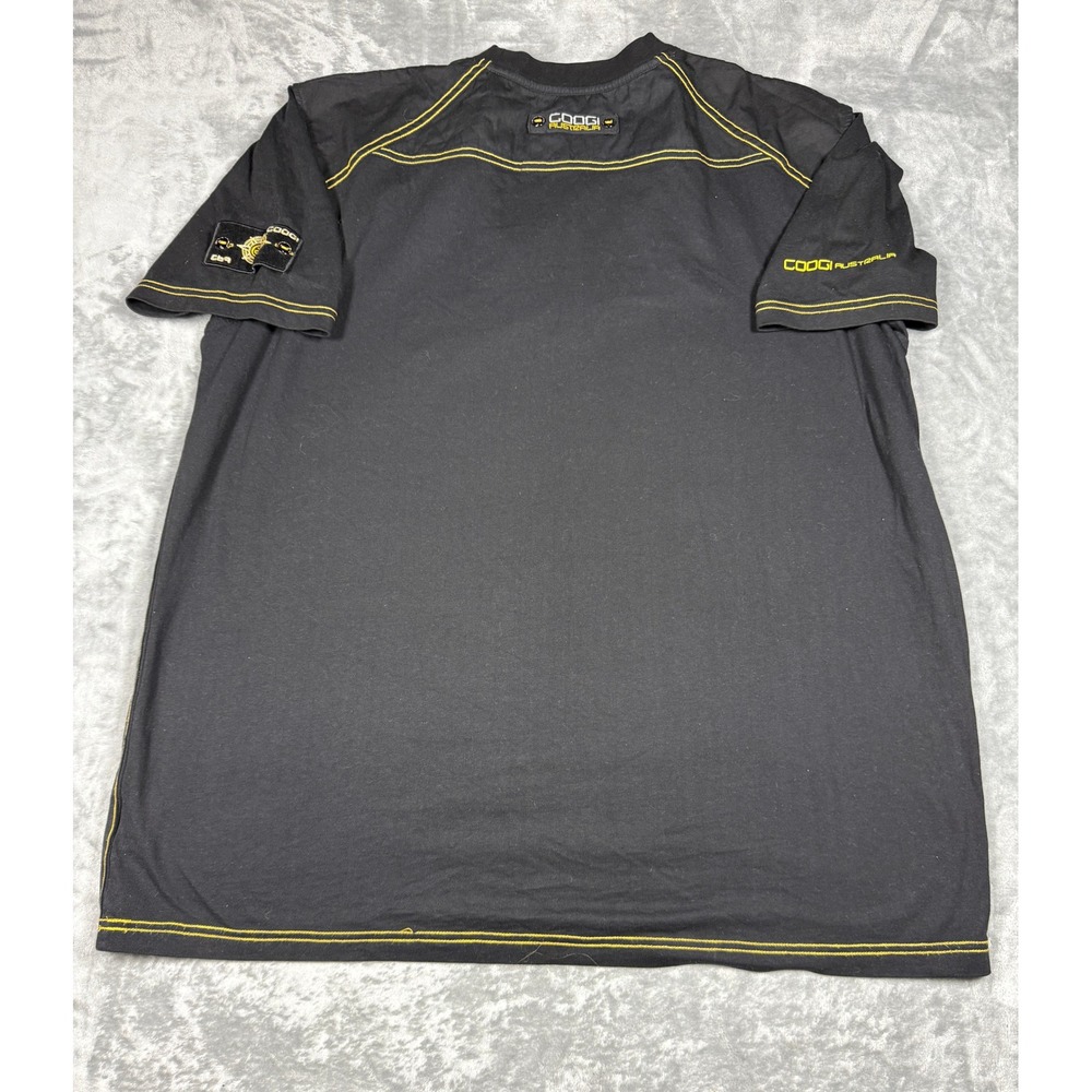 Vintage Coogi Australia Graphic‎ T-Shirt Embroidered Logo Accents Black Tee XXXL - Picture 9 of 11